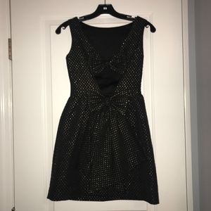 Black and Gold Cocktail Dress